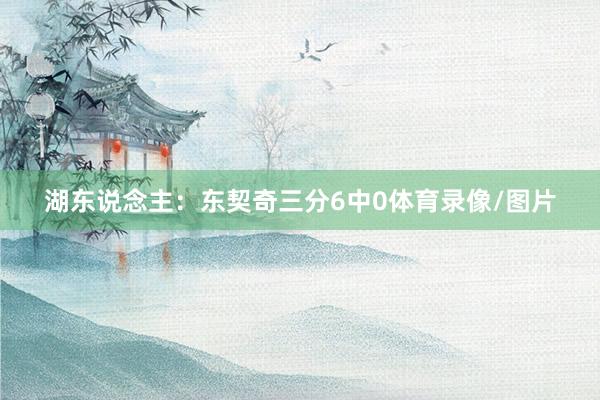 湖东说念主:东契奇三分6中0体育录像/图片