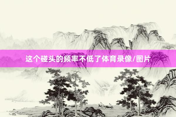 这个碰头的频率不低了体育录像/图片