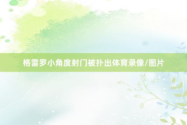 格雷罗小角度射门被扑出体育录像/图片