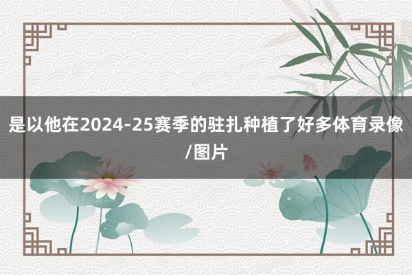 是以他在2024-25赛季的驻扎种植了好多体育录像/图片