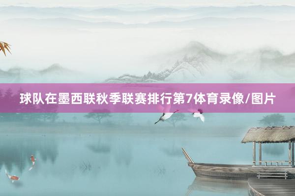 球队在墨西联秋季联赛排行第7体育录像/图片