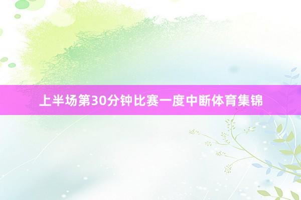 上半场第30分钟比赛一度中断体育集锦