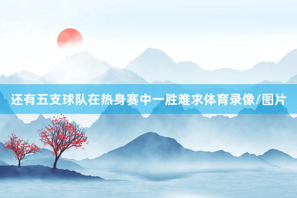 还有五支球队在热身赛中一胜难求体育录像/图片