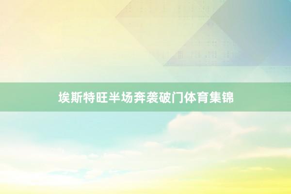 埃斯特旺半场奔袭破门体育集锦