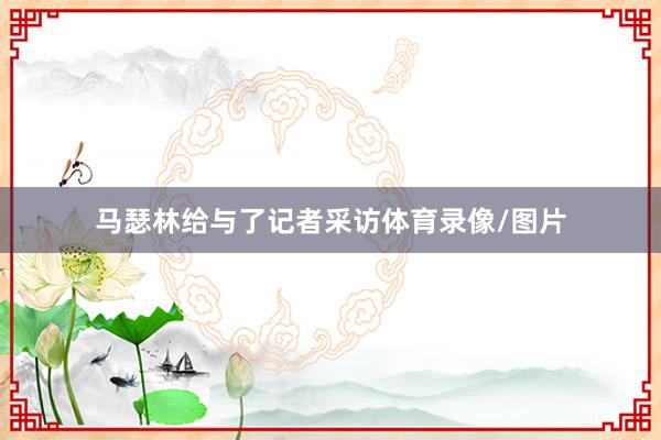 马瑟林给与了记者采访体育录像/图片