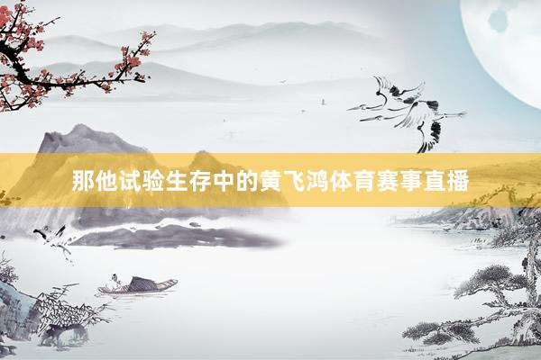 那他试验生存中的黄飞鸿体育赛事直播