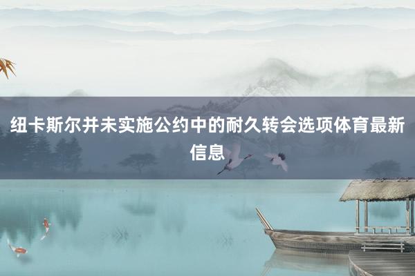 纽卡斯尔并未实施公约中的耐久转会选项体育最新信息